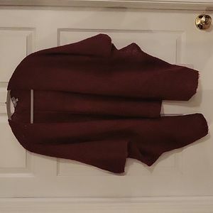 True Craft Burgundy Shrug/Cardigan. Small.